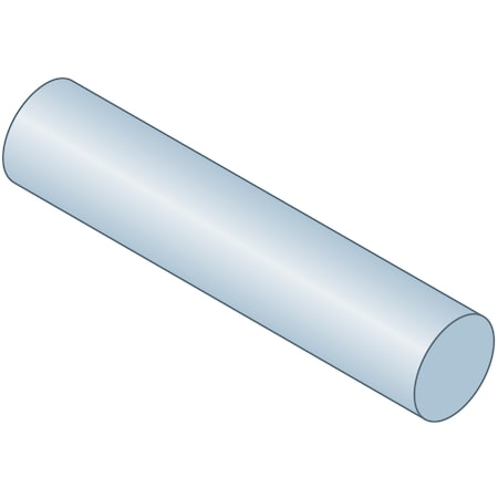 Mak-A-Key Undersized Key Stock, Carbon Steel, Zinc Clear Trivalent, 12 in L, 7/16 in W RKZ-0437-12